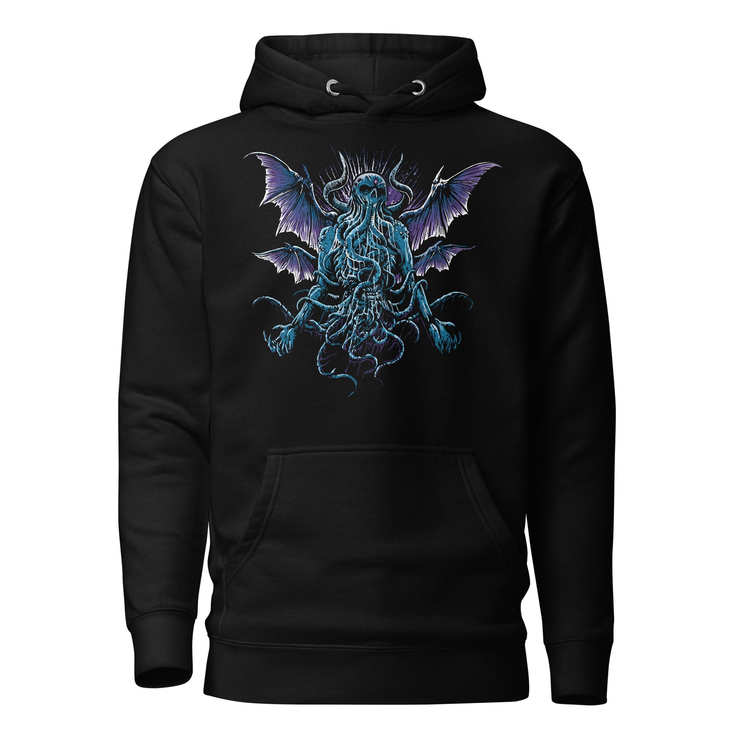 MENACING CTHULHU MONSTER - Premium Unisex Hoodie (Design on Front)