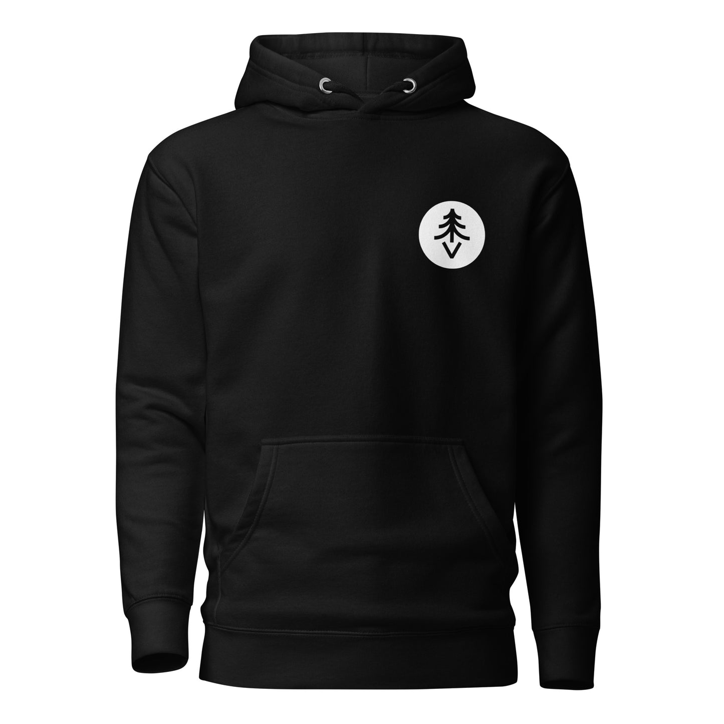 DARK SPIRIT (B&W) - Premium Unisex Hoodie (Design on Back)