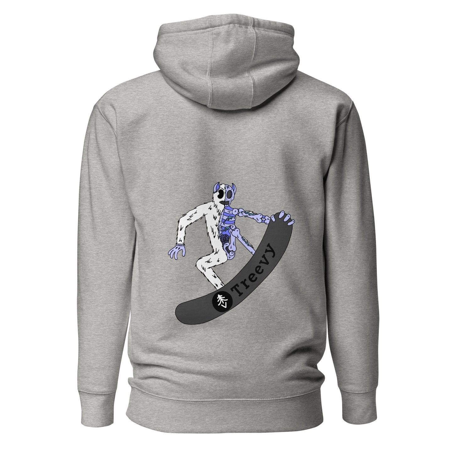 Snowboarding Yeti - Premium Unisex Pullover Hoodie