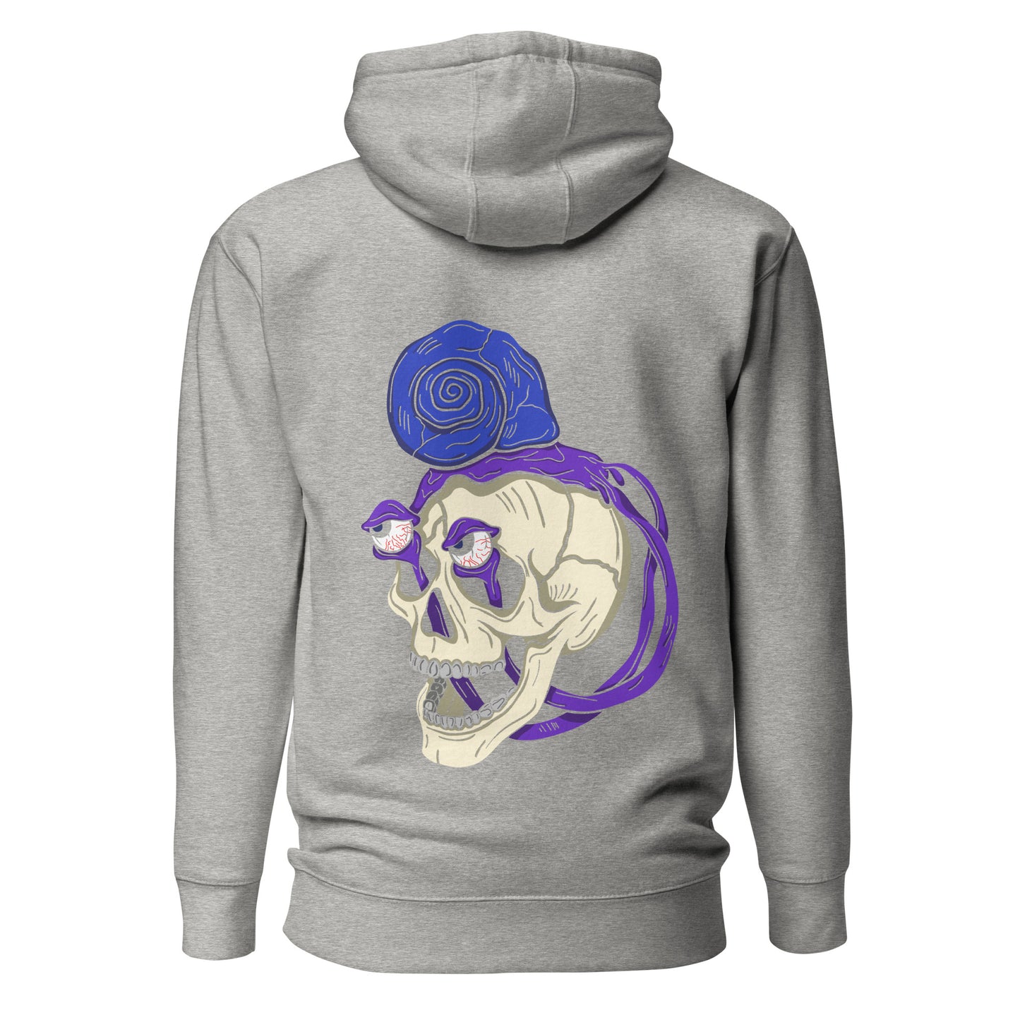 Treevy Snail Skull design - Premium Unisex Pullover Hoodie