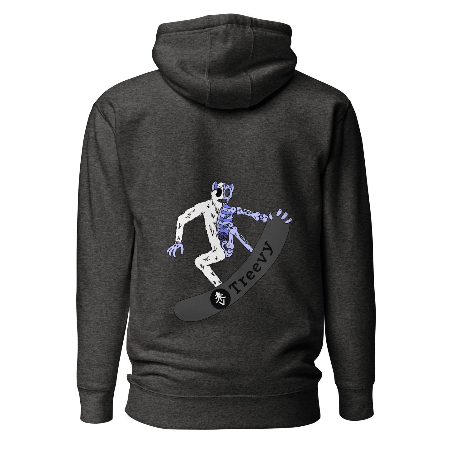 Snowboarding Yeti - Premium Unisex Pullover Hoodie