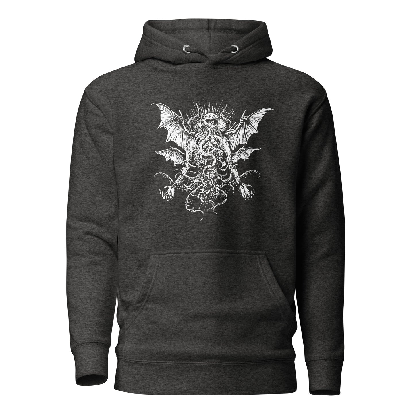 MENACING CTHULHU MONSTER - Premium Unisex Hoodie (design on the front)