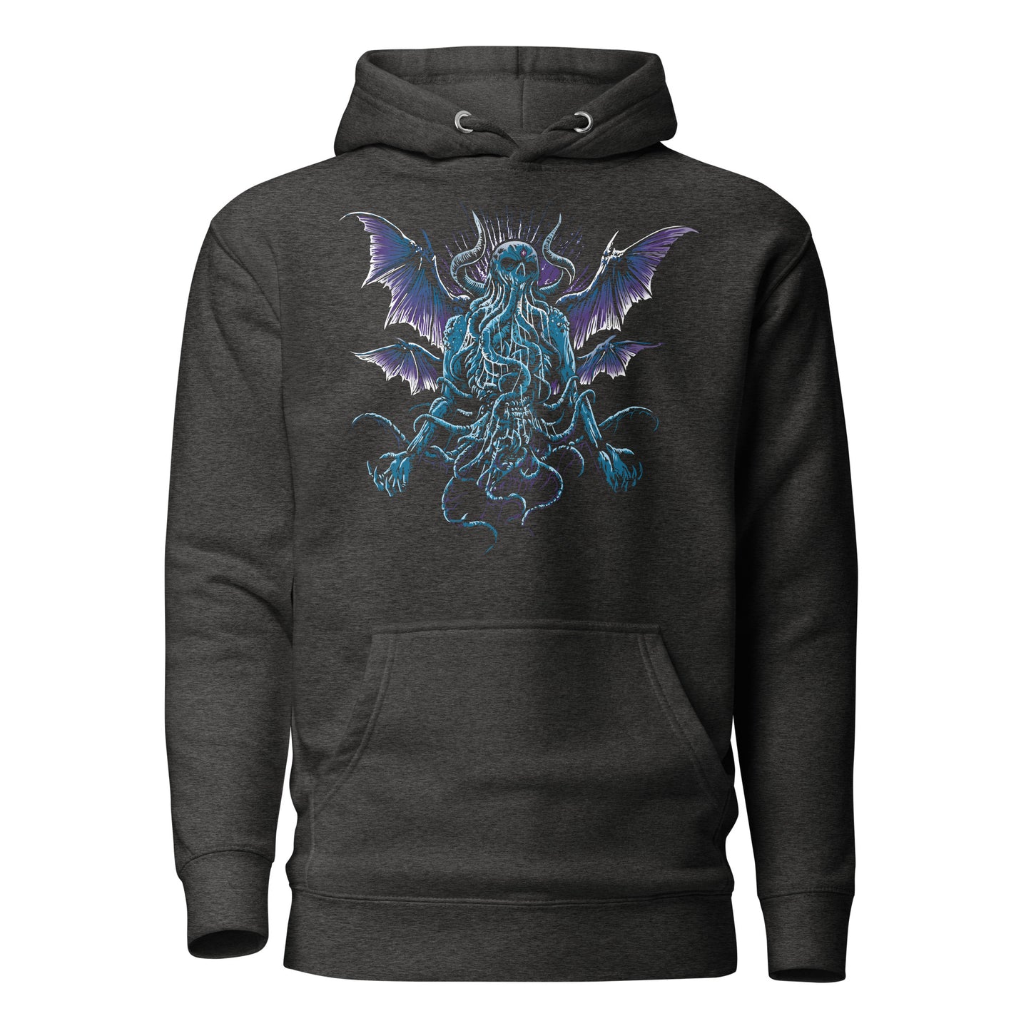 MENACING CTHULHU MONSTER - Premium Unisex Hoodie (Design on Front)