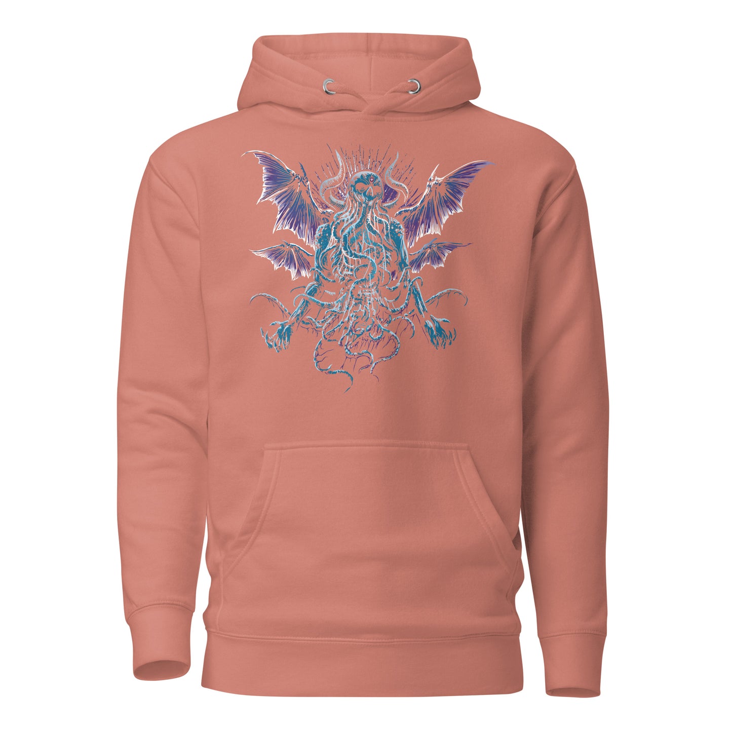 MENACING CTHULHU MONSTER - Premium Unisex Hoodie (Design on Front)