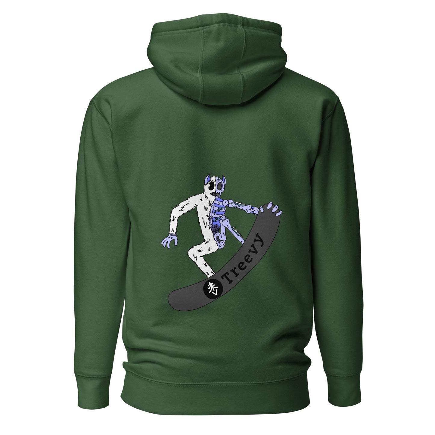 Snowboarding Yeti - Premium Unisex Pullover Hoodie