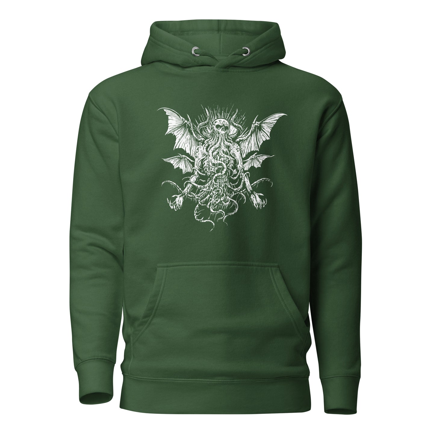 MENACING CTHULHU MONSTER - Premium Unisex Hoodie (design on the front)