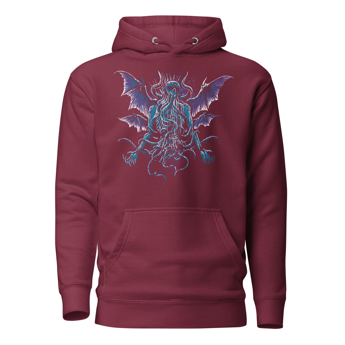 MENACING CTHULHU MONSTER - Premium Unisex Hoodie (Design on Front)