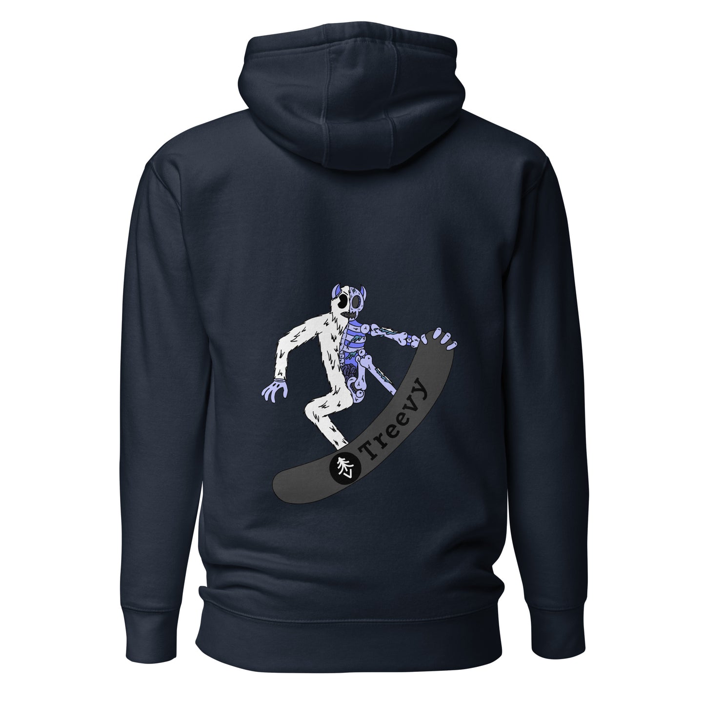 Snowboarding Yeti - Premium Unisex Pullover Hoodie