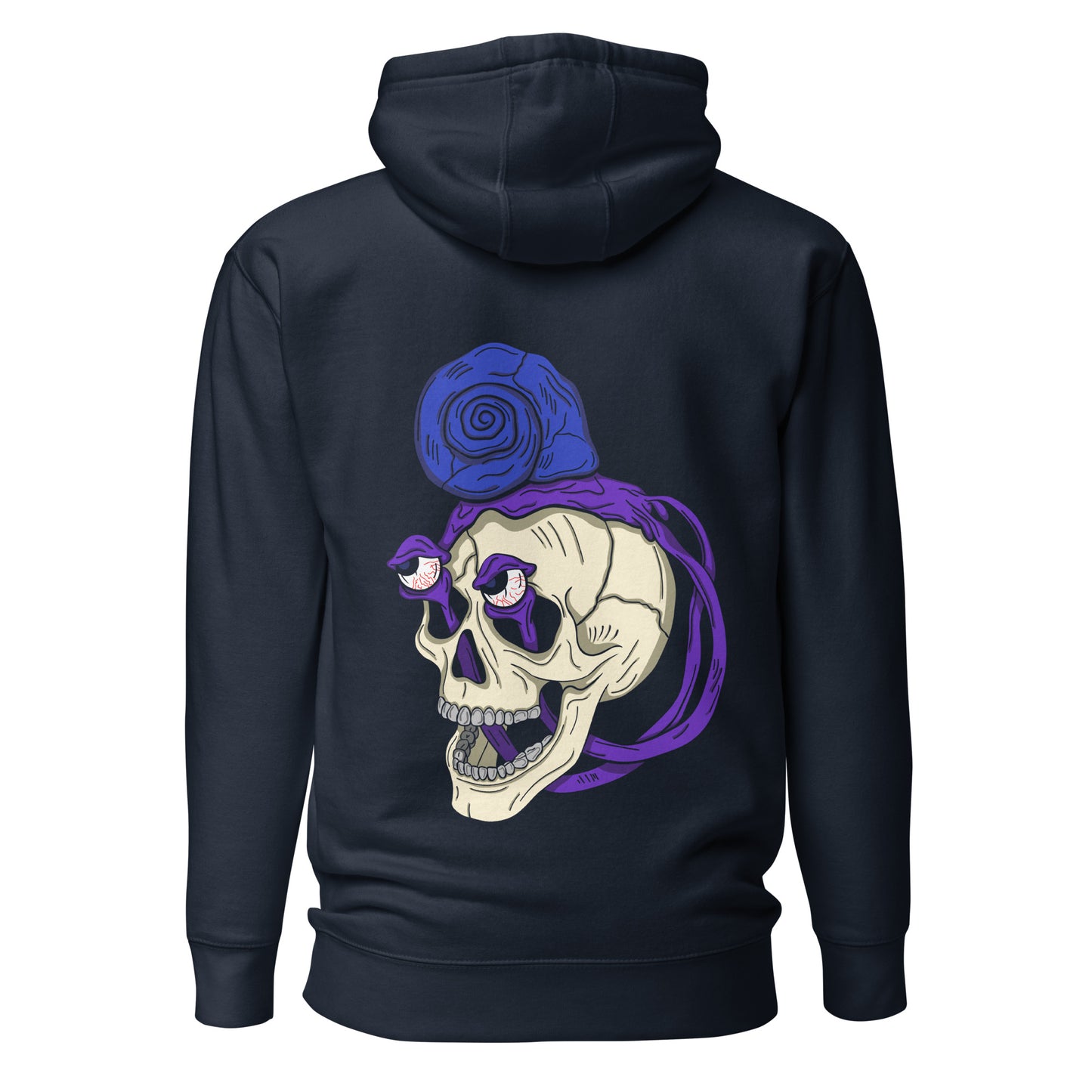 Treevy Snail Skull design - Premium Unisex Pullover Hoodie