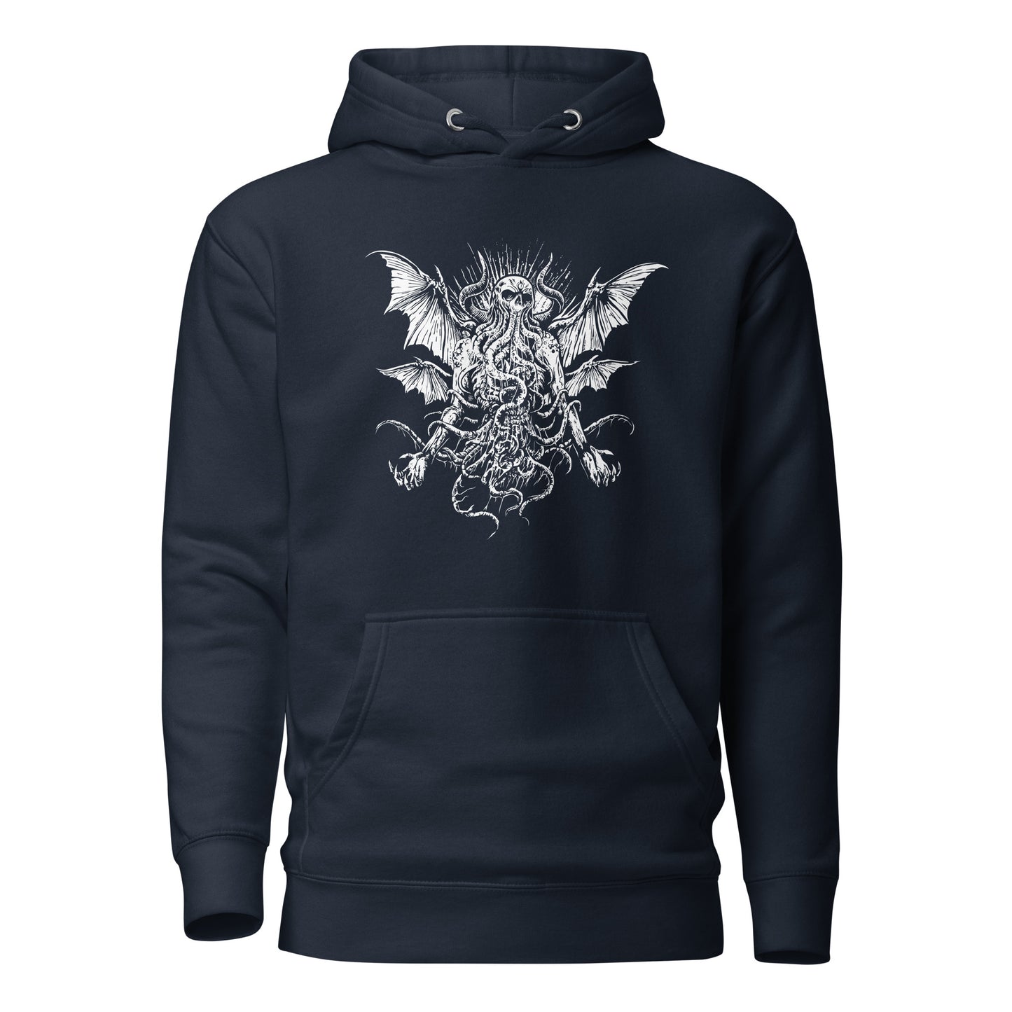 MENACING CTHULHU MONSTER - Premium Unisex Hoodie (design on the front)