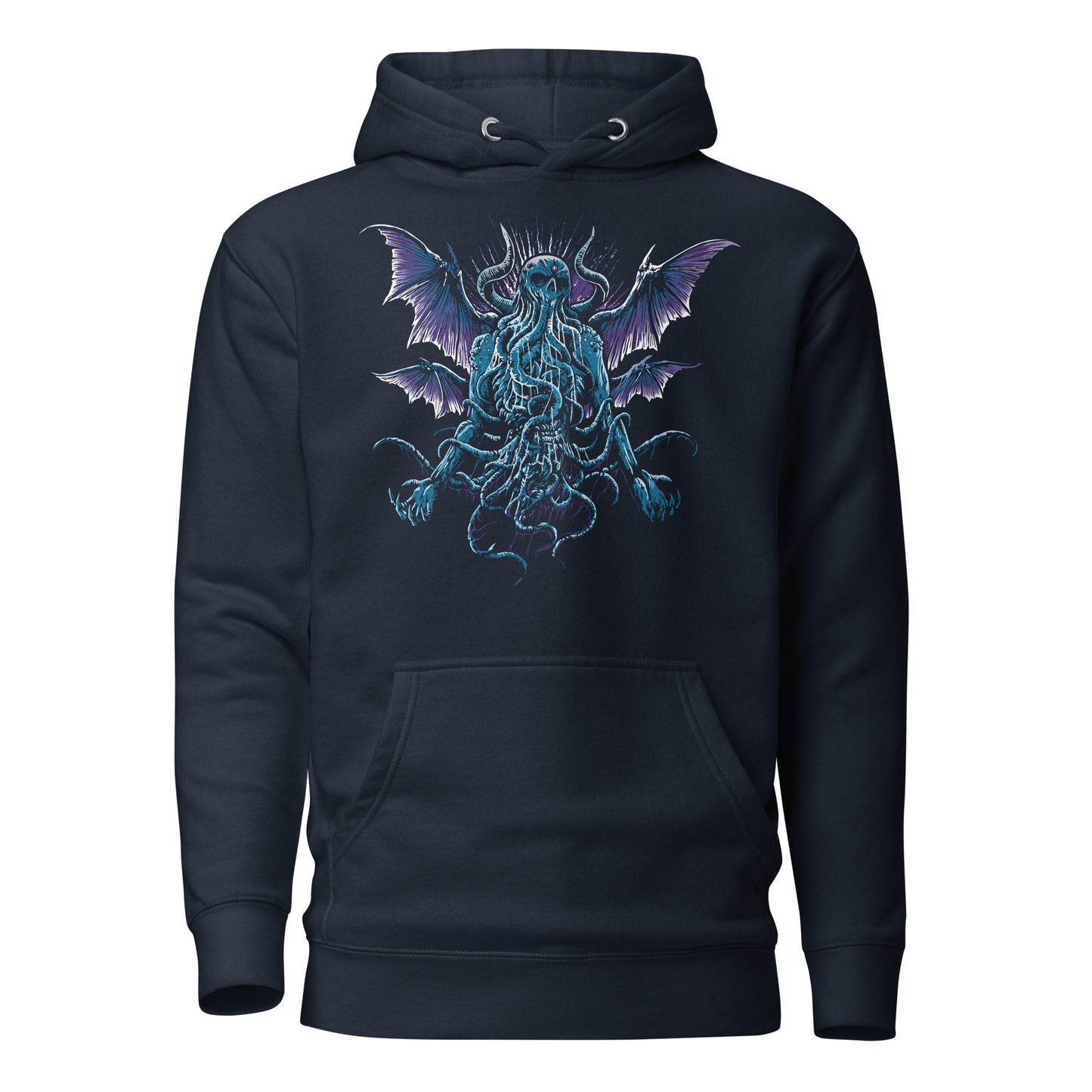 MENACING CTHULHU MONSTER - Premium Unisex Hoodie (Design on Front)
