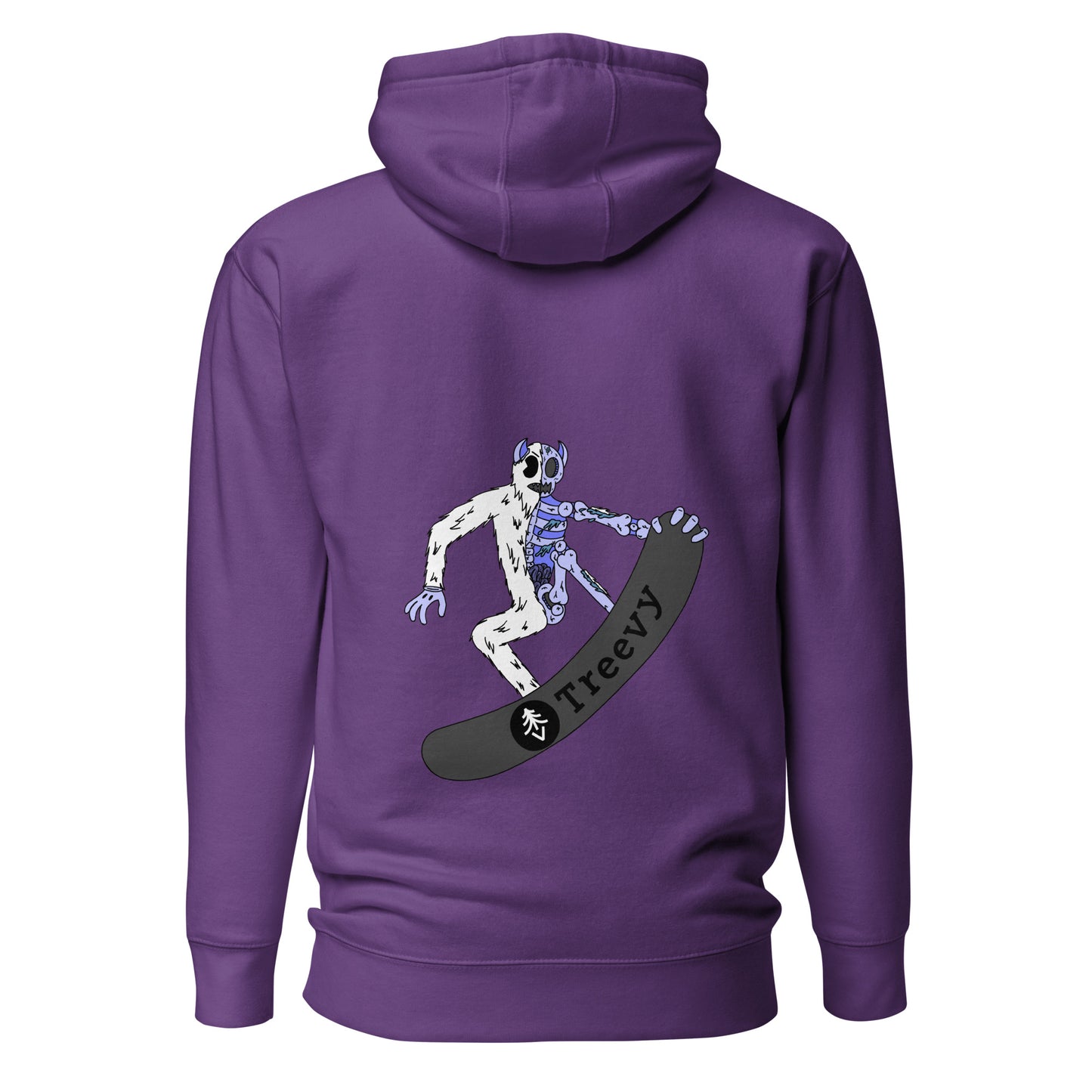 Snowboarding Yeti - Premium Unisex Pullover Hoodie