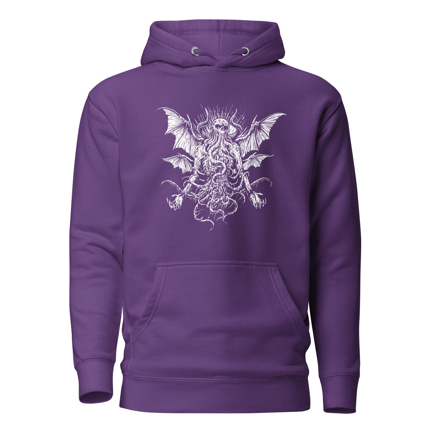 MENACING CTHULHU MONSTER - Premium Unisex Hoodie (design on the front)