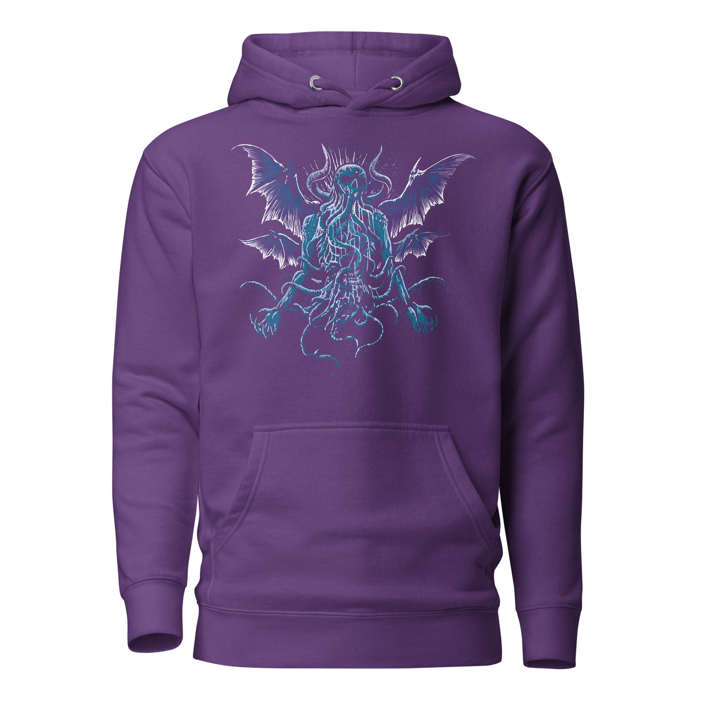 MENACING CTHULHU MONSTER - Premium Unisex Hoodie (Design on Front)