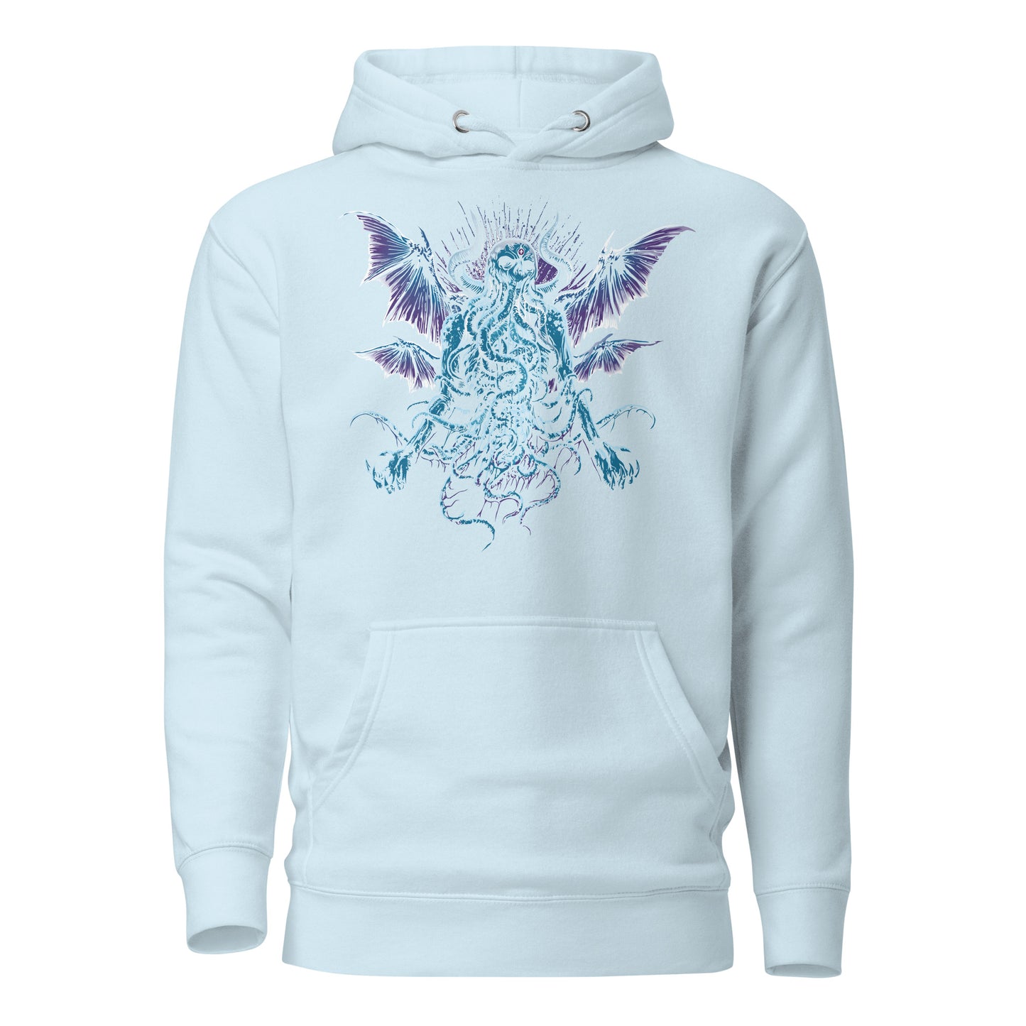MENACING CTHULHU MONSTER - Premium Unisex Hoodie (Design on Front)