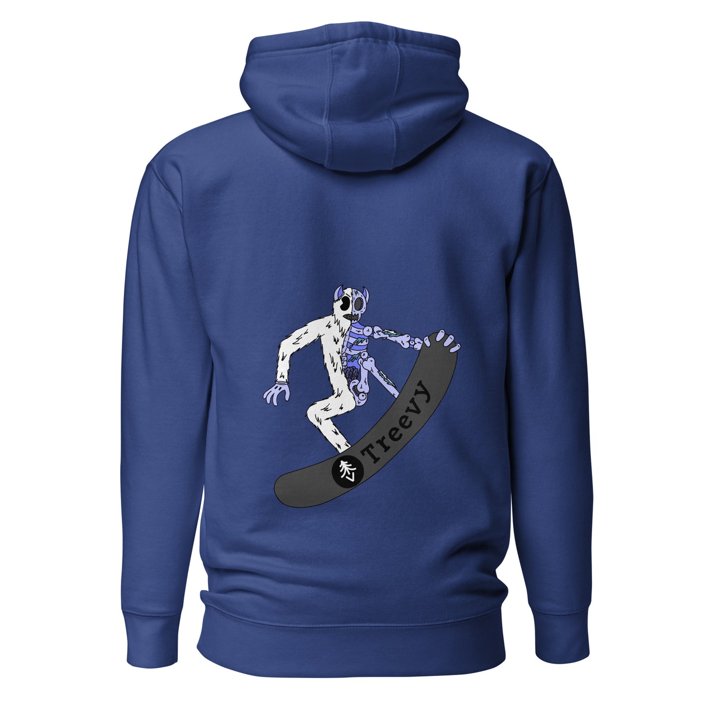 Snowboarding Yeti - Premium Unisex Pullover Hoodie