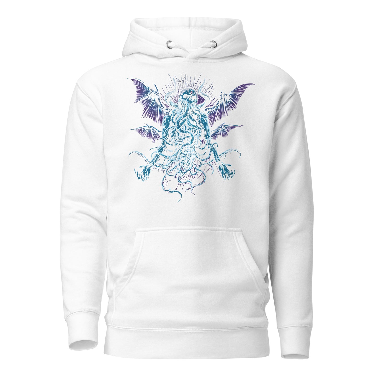 MENACING CTHULHU MONSTER - Premium Unisex Hoodie (Design on Front)