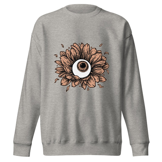 Cornea flower - Premium Unisex Crewneck Sweatshirt