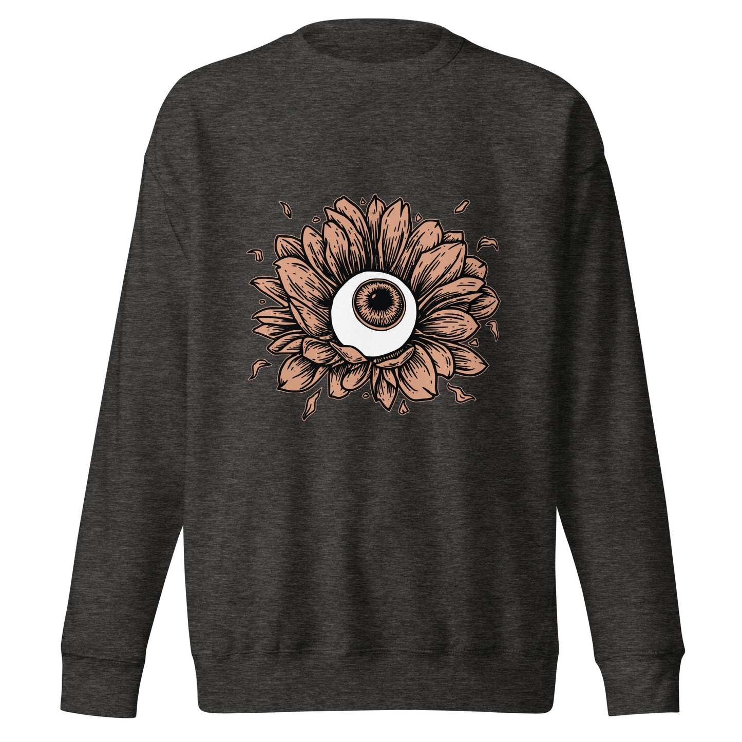 Cornea flower - Premium Unisex Crewneck Sweatshirt