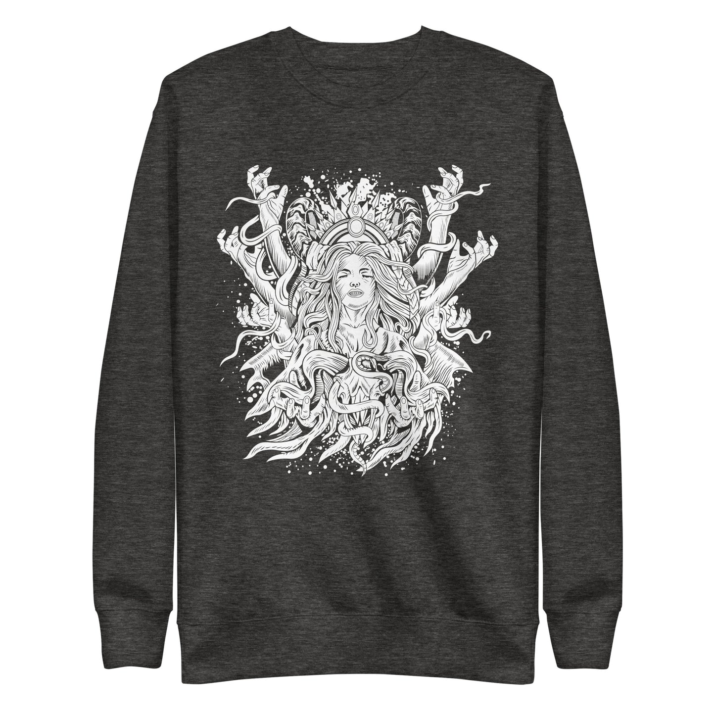 Dark Spirit B&W - Unisex Premium Sweatshirt