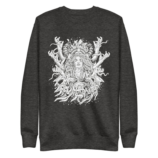 Dark Spirit B&W - Unisex Premium Sweatshirt