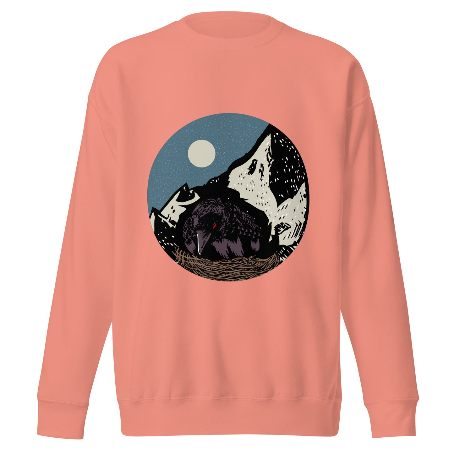 Treevy CROW - Premium Unisex Crewneck Sweatshirt