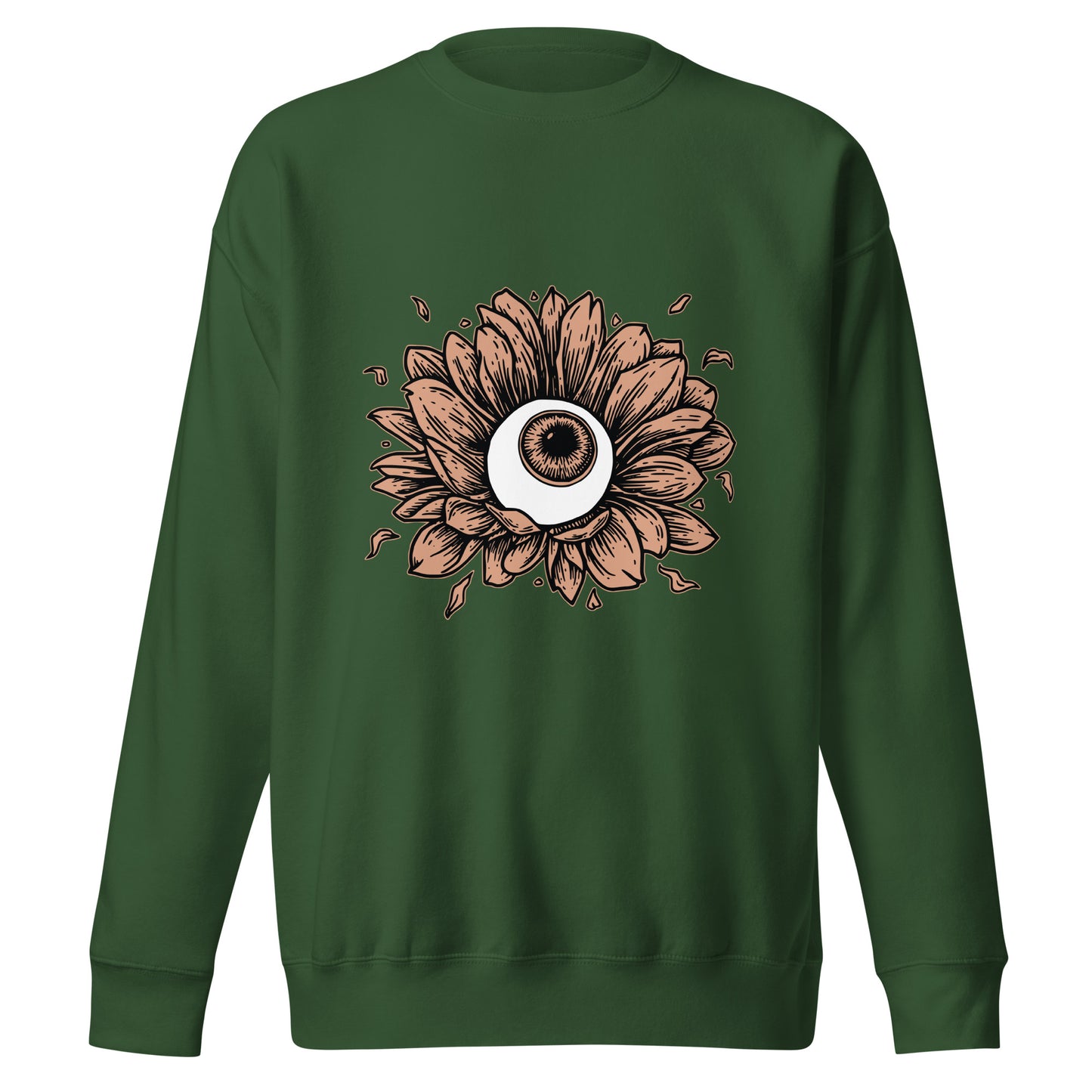 Cornea flower - Premium Unisex Crewneck Sweatshirt
