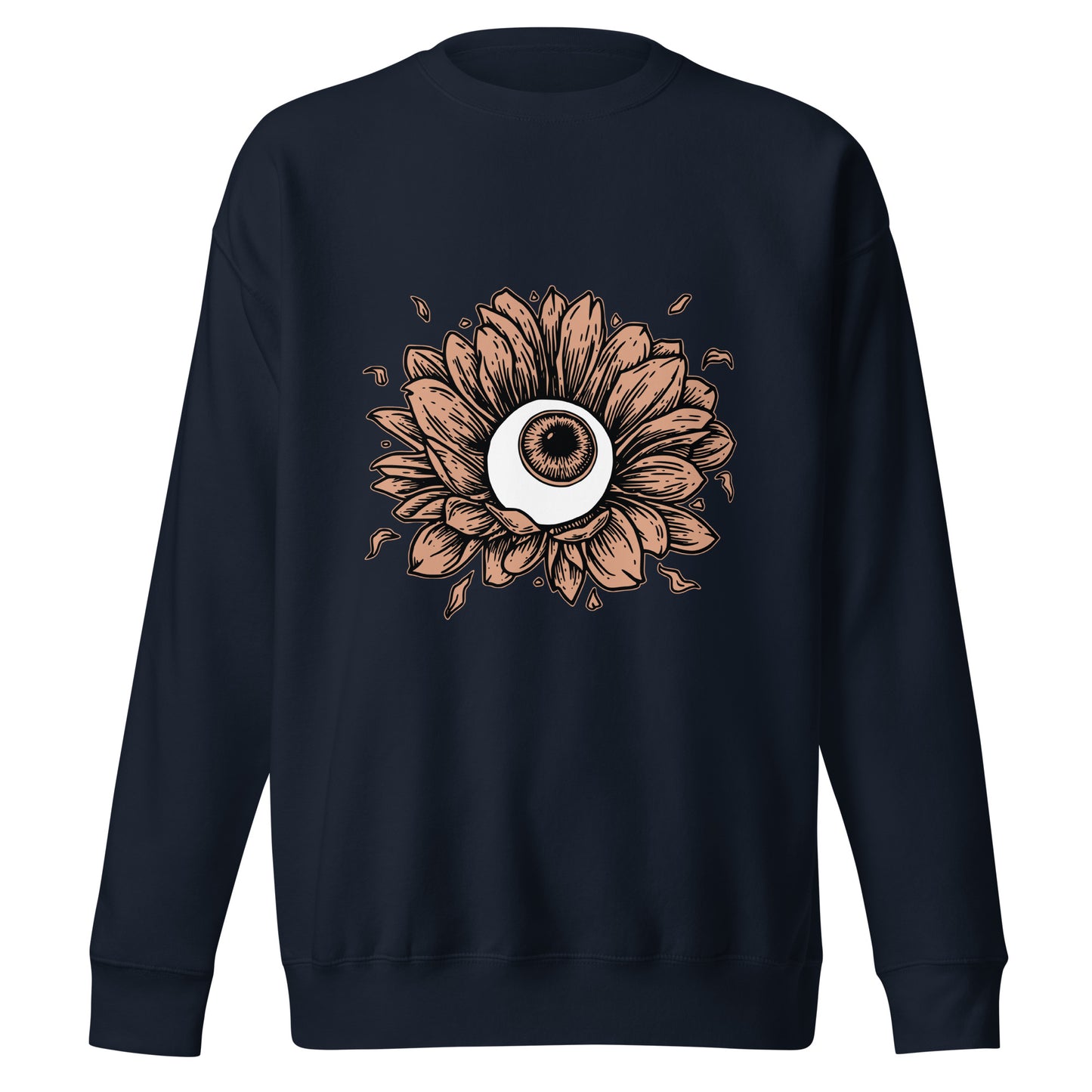 Cornea flower - Premium Unisex Crewneck Sweatshirt