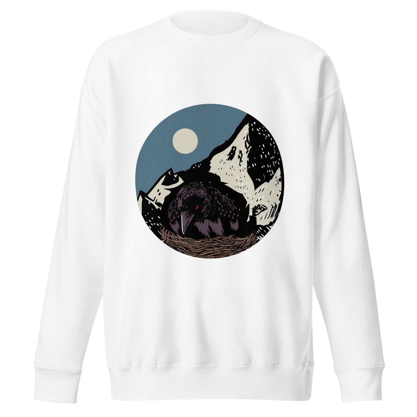 Treevy CROW - Premium Unisex Crewneck Sweatshirt