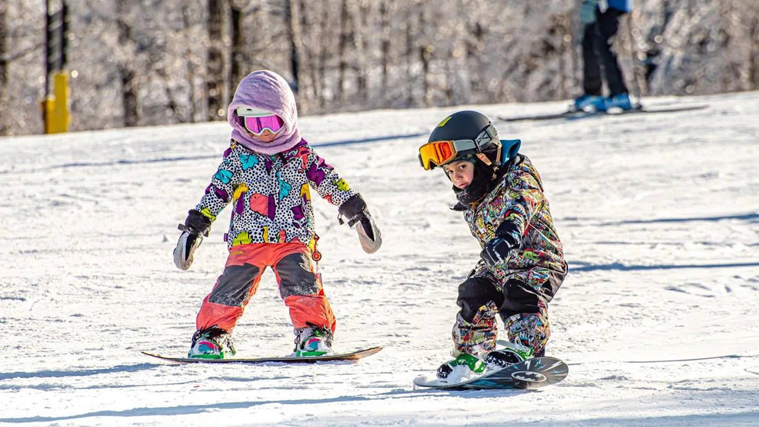 snowboarding kids
