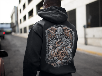 SINISTER - premium Unisex Hoodie (Design on Back)