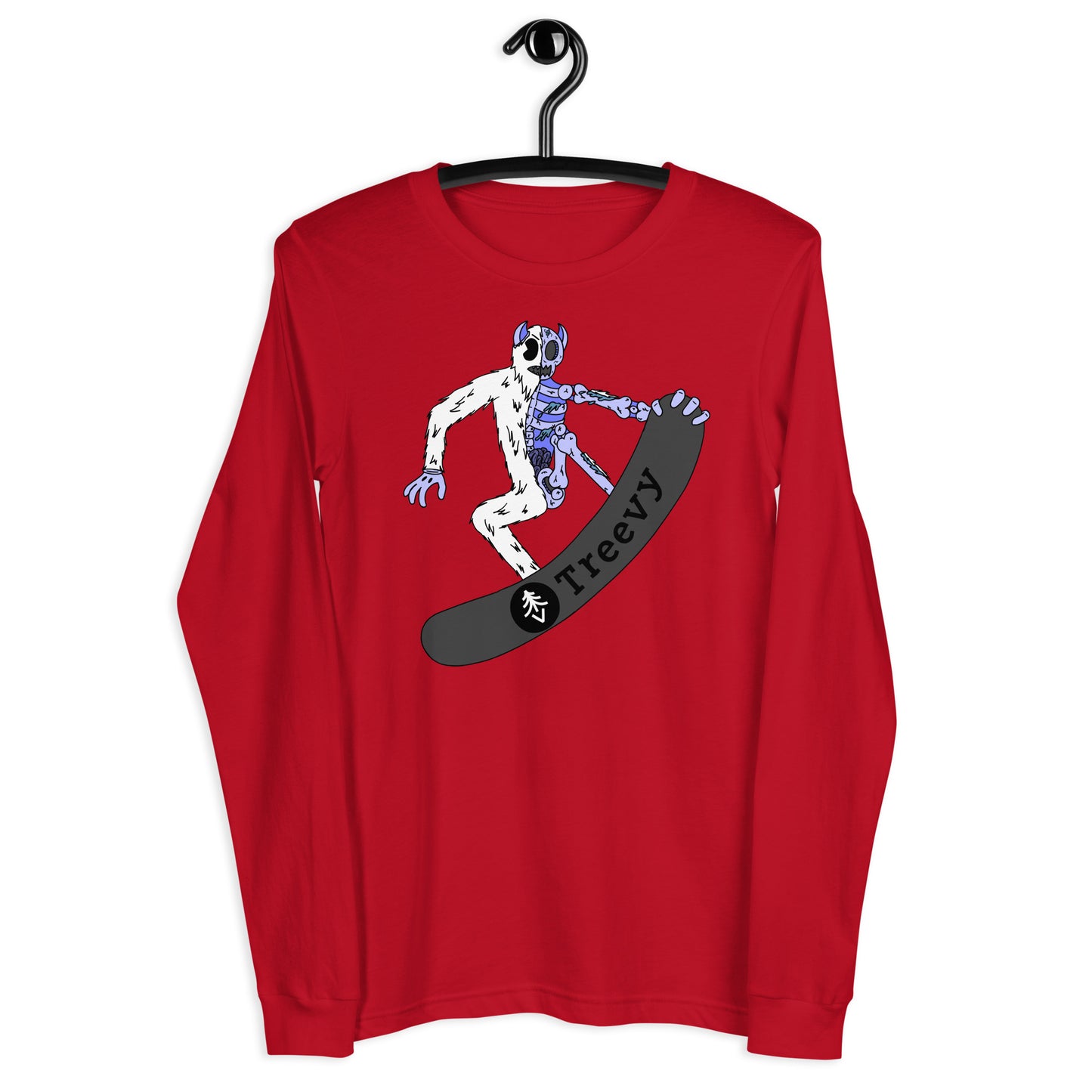 Snowboarding Yeti - Unisex Long Sleeve Tee