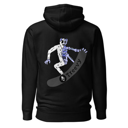 Snowboarding Yeti - Premium Unisex Hoodie