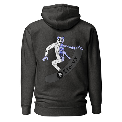 Snowboarding Yeti - Premium Unisex Hoodie