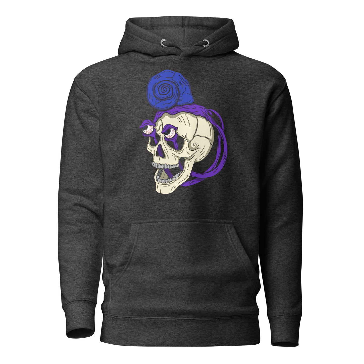 Snail Skull - Premium Unisex Hoodie - Design on the Front