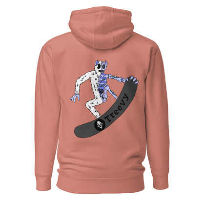 Snowboarding Yeti - Premium Unisex Hoodie