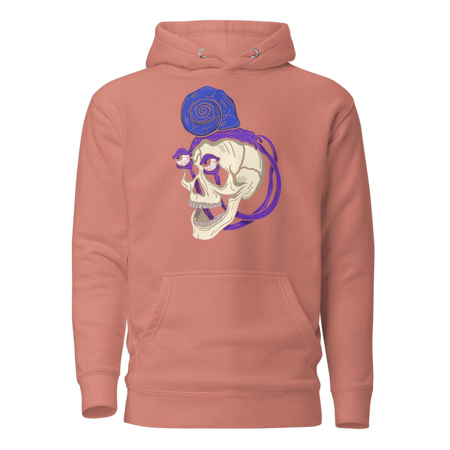 Snail Skull - Premium Unisex Hoodie - Design on the Front