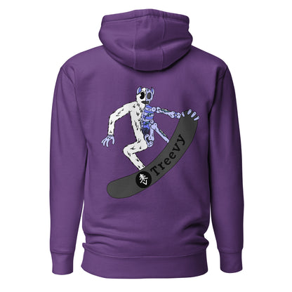 Snowboarding Yeti - Premium Unisex Hoodie