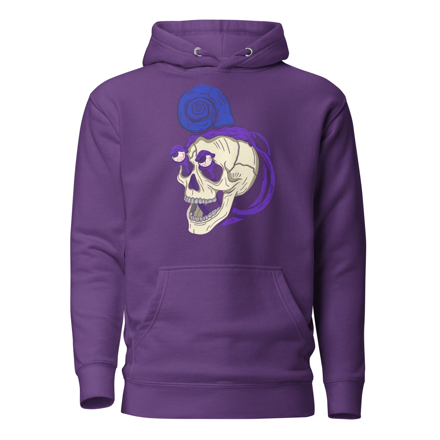 Snail Skull - Premium Unisex Hoodie - Design on the Front