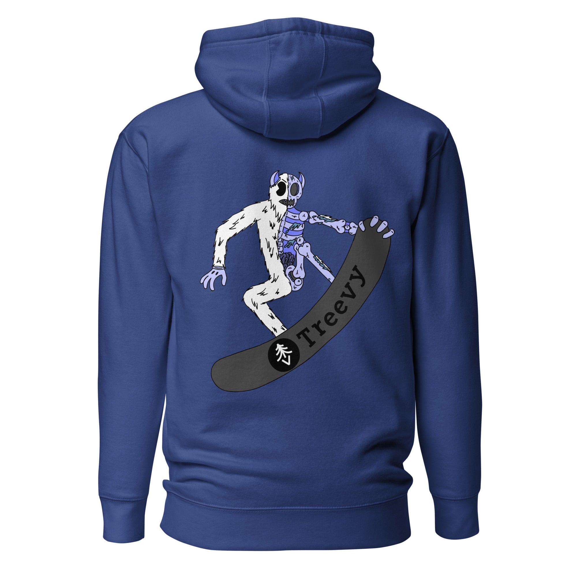 Snowboarding Yeti - Premium Unisex Hoodie
