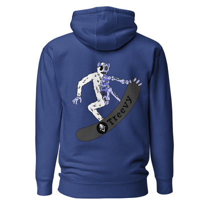 Snowboarding Yeti - Premium Unisex Hoodie