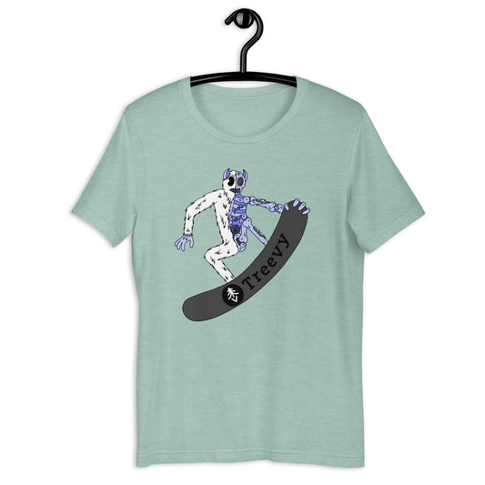 Snowboarding Yeti - Unisex t-shirt