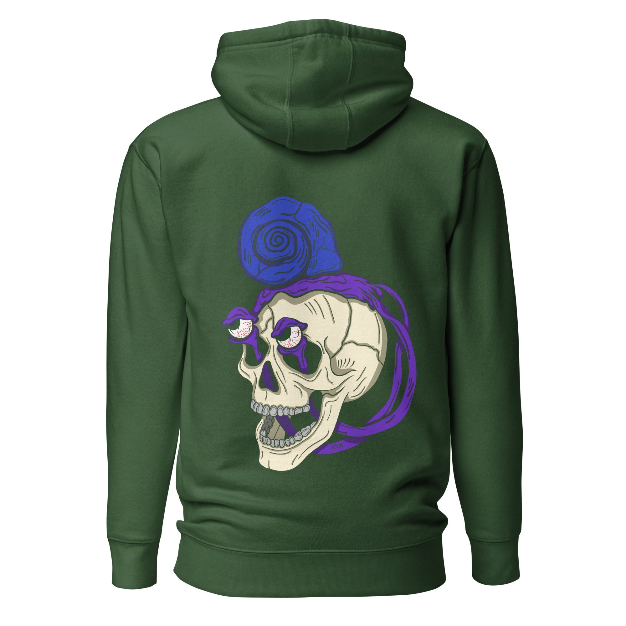 Treevy Snail Skull design - Premium Unisex Pullover Hoodie