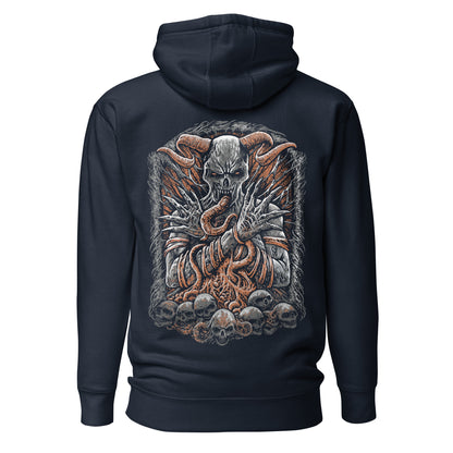 SINISTER - premium Unisex Hoodie (Design on Back)