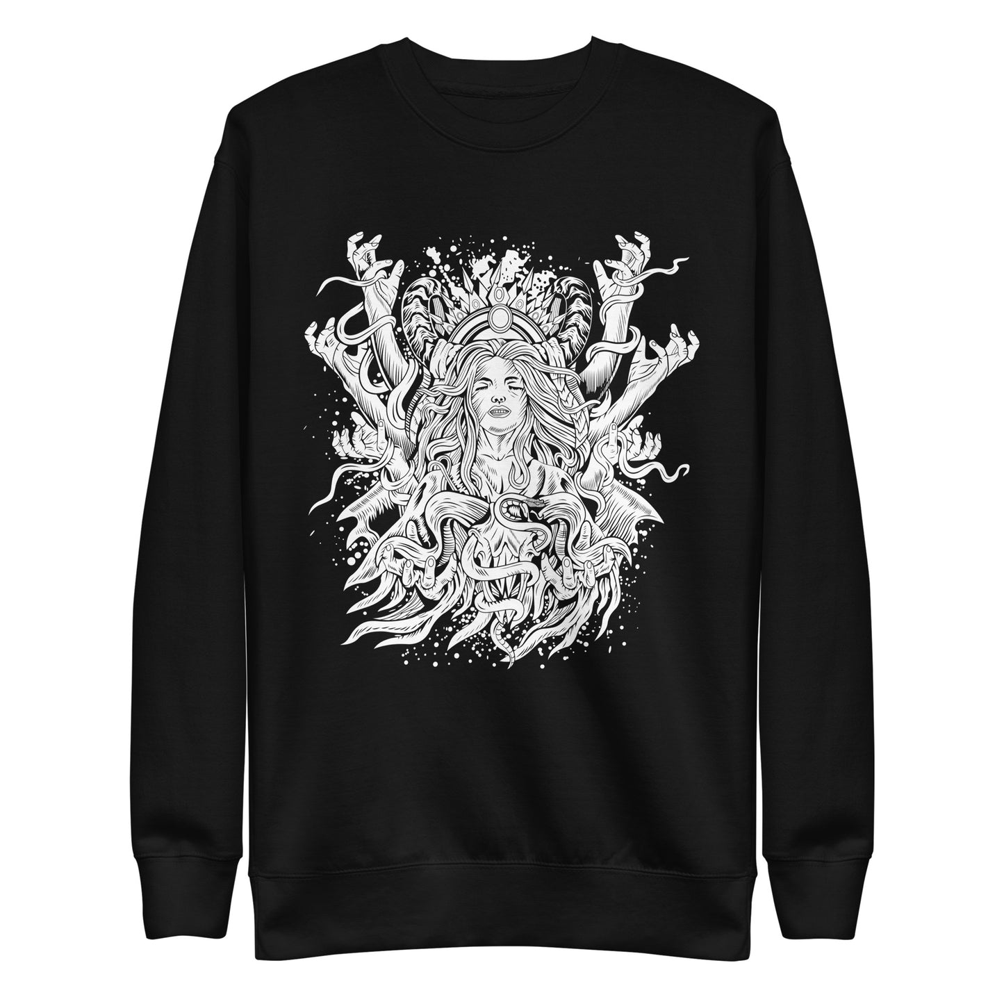 Dark Spirit B&W - Unisex Premium Sweatshirt