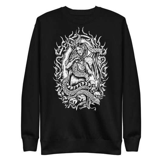 Medusa (B&W) - Unisex Premium Sweatshirt