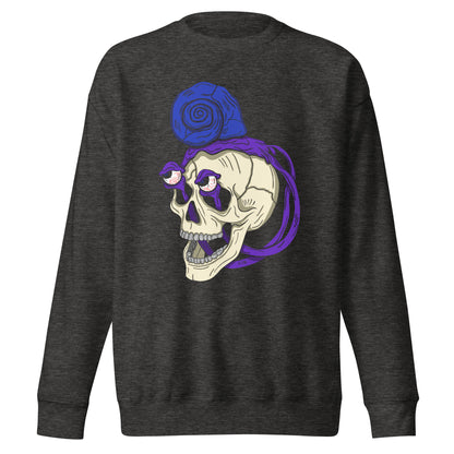 Treevy Snail Skull - Premium Unisex Crewneck Sweatshirt