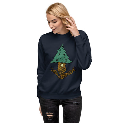 Treevy Tree - Premium Unisex Crewneck Sweatshirt