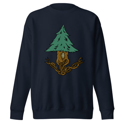 Treevy Tree - Premium Unisex Crewneck Sweatshirt