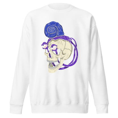 Treevy Snail Skull - Premium Unisex Crewneck Sweatshirt